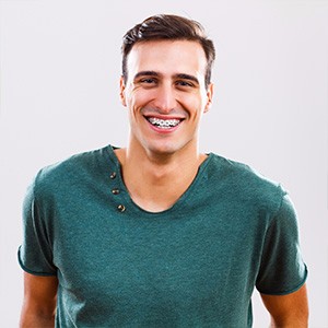 Man with braces